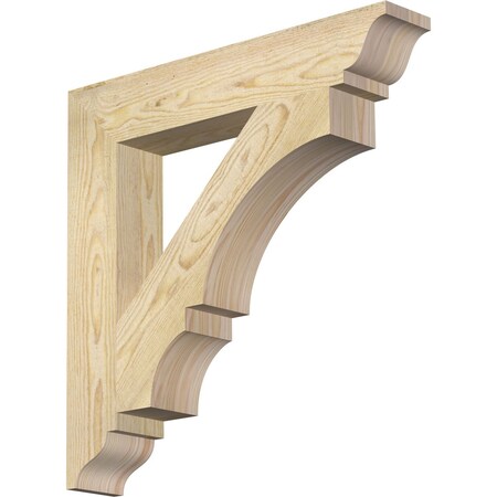Balboa Traditional Rough Sawn Bracket, Douglas Fir, 4"W x 24"D x 24"H